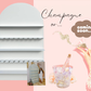 Champagne and treat wall coming soon.