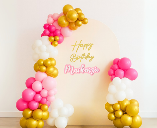 Display Arch + Balloon Garland Package.