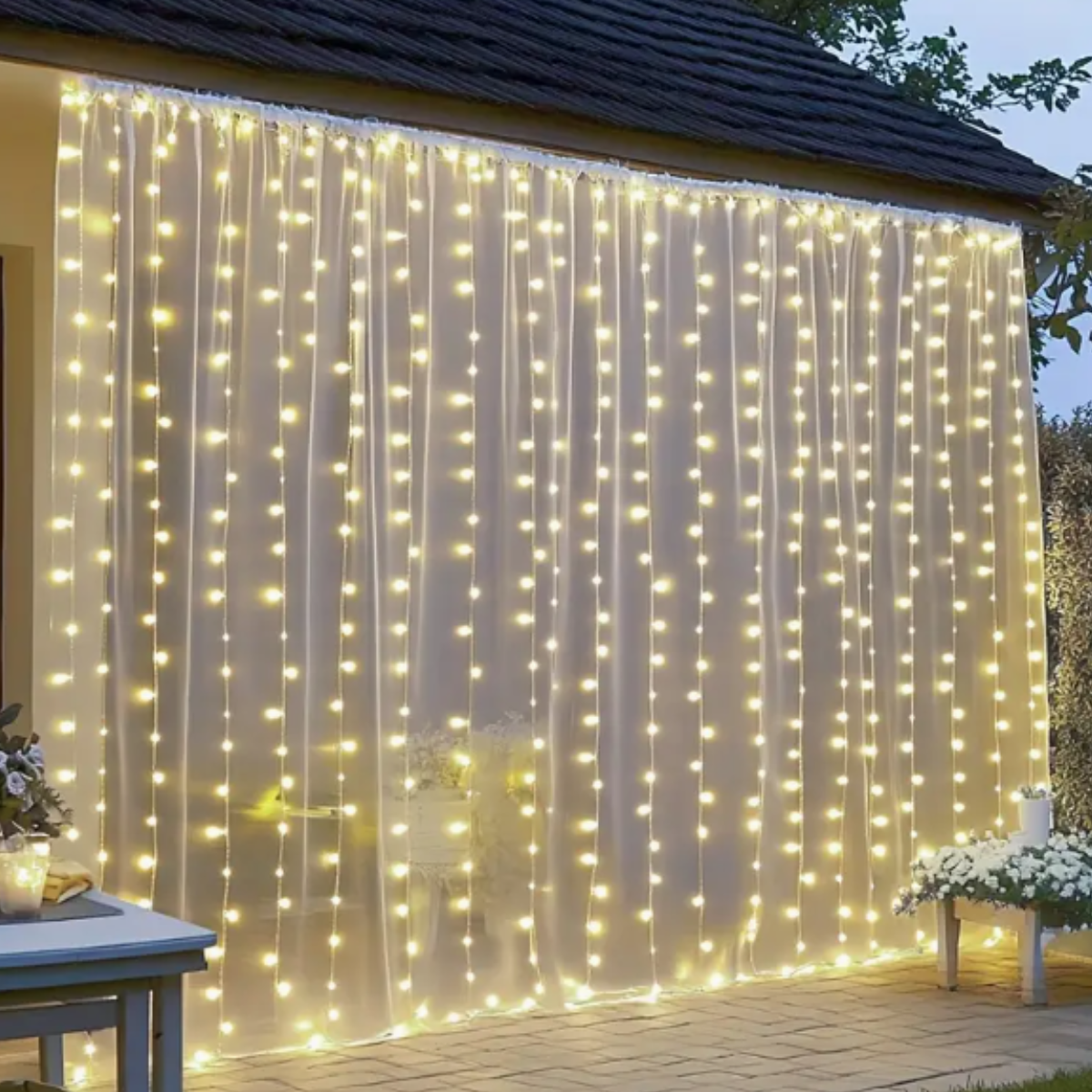 LED curtain light backdrop- Includes a $25 bond